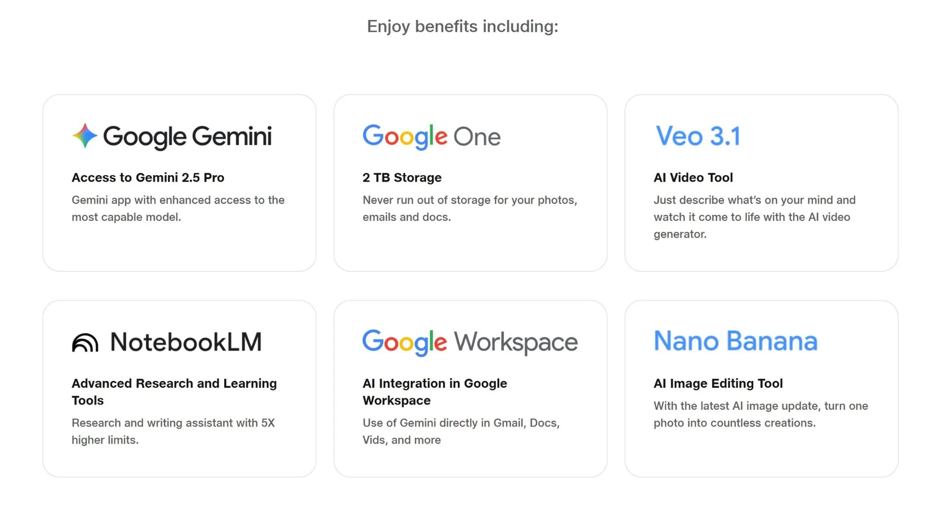 Google AI Pro Offers