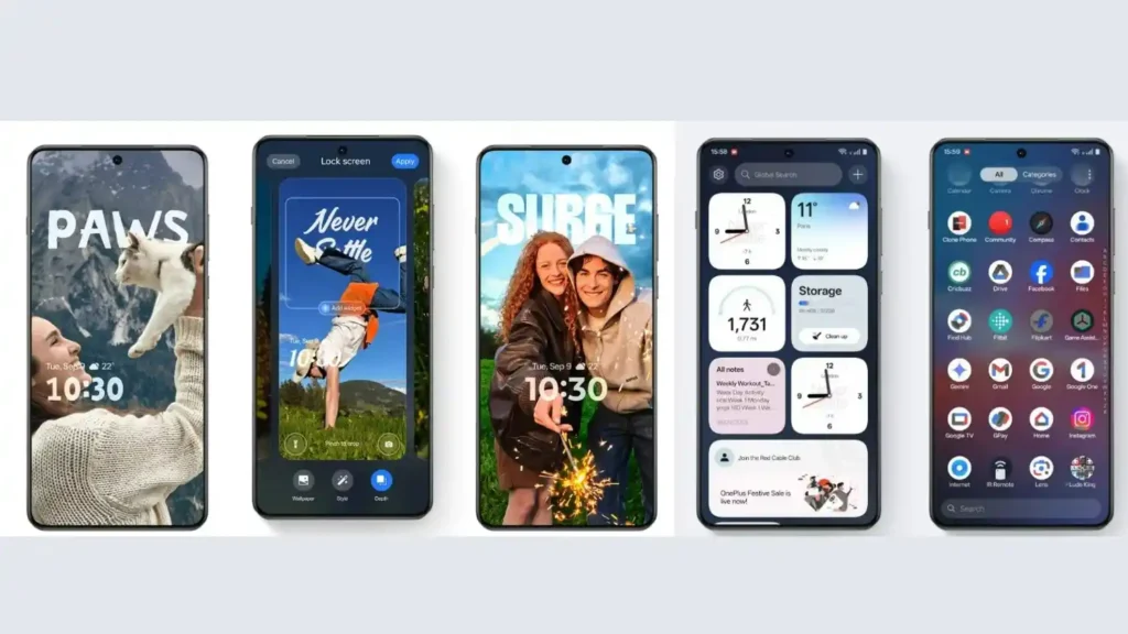 OxygenOS 16 Lockscreen and Widgets